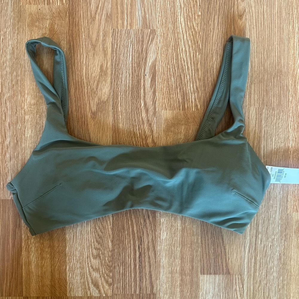 NWT aerie green swim top | M